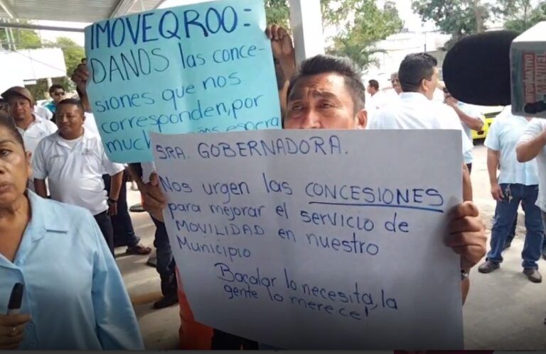 Taxistas de Mahahual y Bacalar exigen más concesiones y aumento en las tarifas