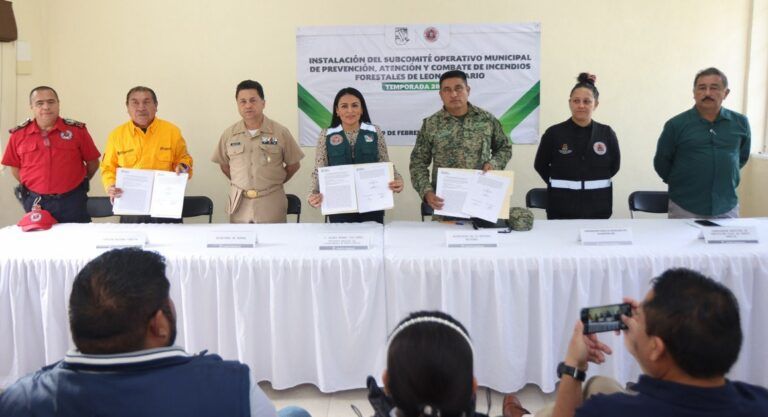 Instalan Subcomité Operativo de Prevención y Combate de Incendios Forestales en Leona Vicario
