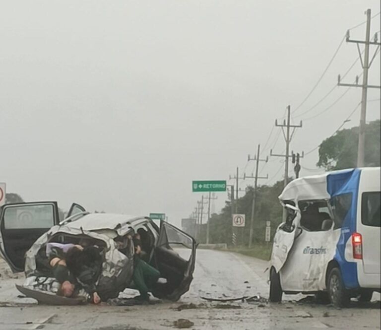 Al menos seis personas murieron en accidente carretero en el Caribe Mexicano