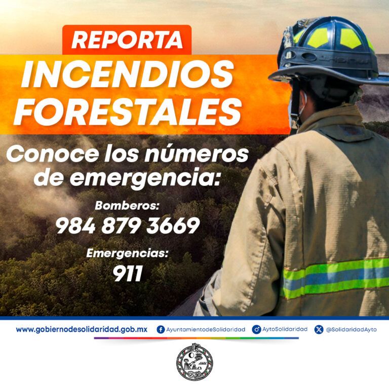 Invitar a prevenir incendios forestales en Solidaridad