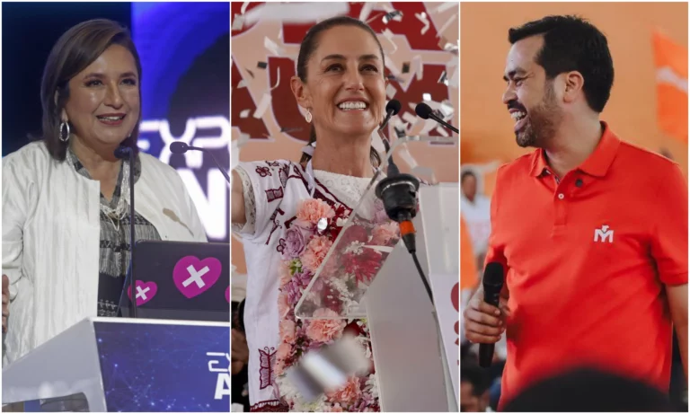 Así van Sheinbaum, Xóchitl y Máynez en las encuestas, tras 2 semanas de campaña presidencial