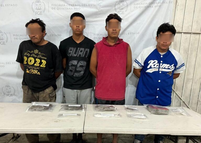 Detienen a 6 integrantes de una banda criminal en la colonia Valle Verde de Cancún