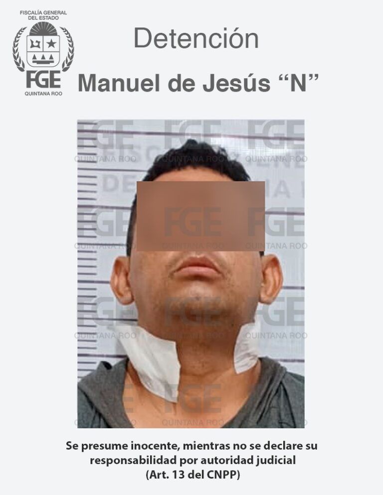 Detiene FGE Quintana Roo a una persona que roció gasolina a una mujer en Benito Juárez