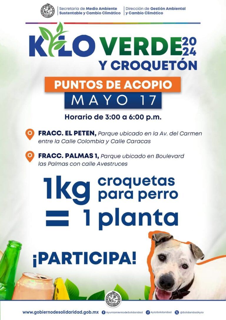 Participa en Kilo Verde y Croquetón 2024