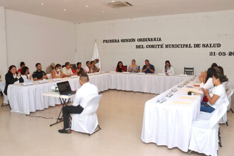 Sesiona Comité Municipal de Salud de Puerto Morelos