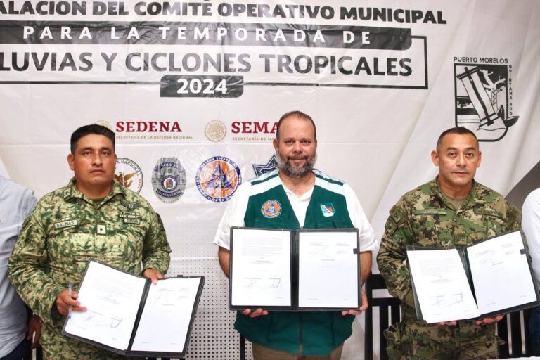 Instalan Comité Operativo Municipal para la Temporada de Lluvias y Ciclones Tropicales 2024