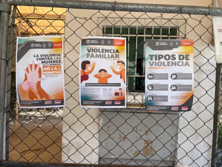 Jornada informativa contra la Violencia Intrafamiliar y de Género en Puerto Morelos