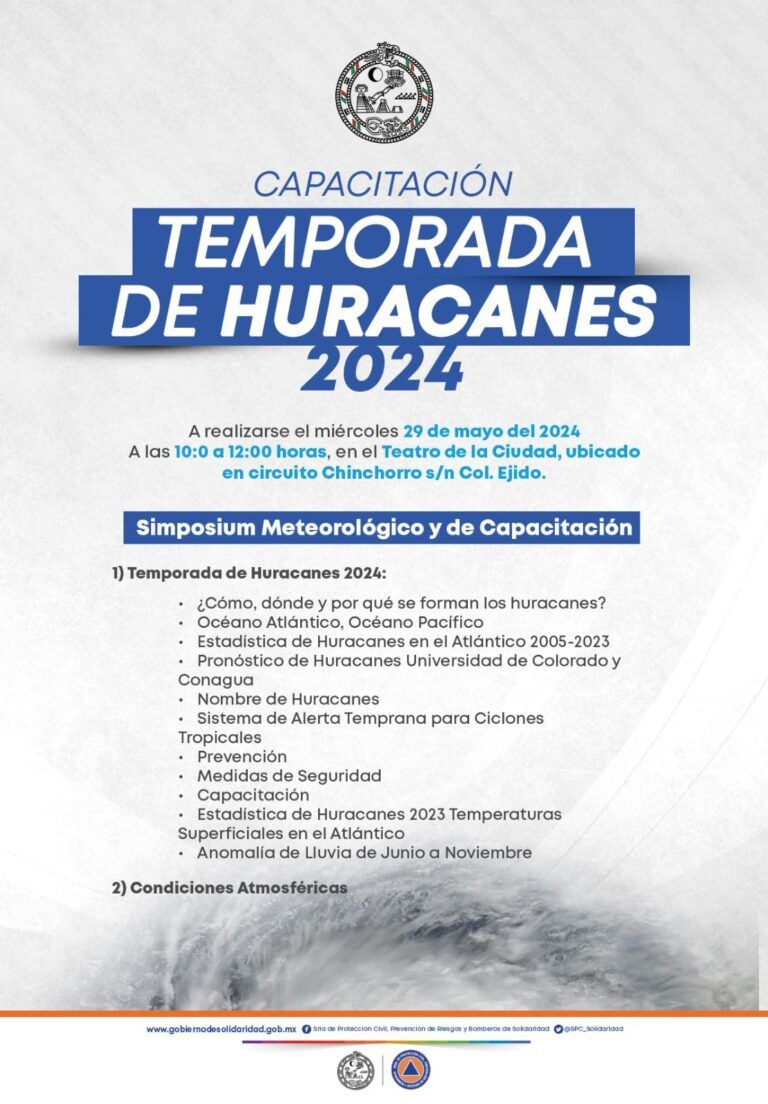 Invitan a Simposio sobre Contingencias por Huracanes