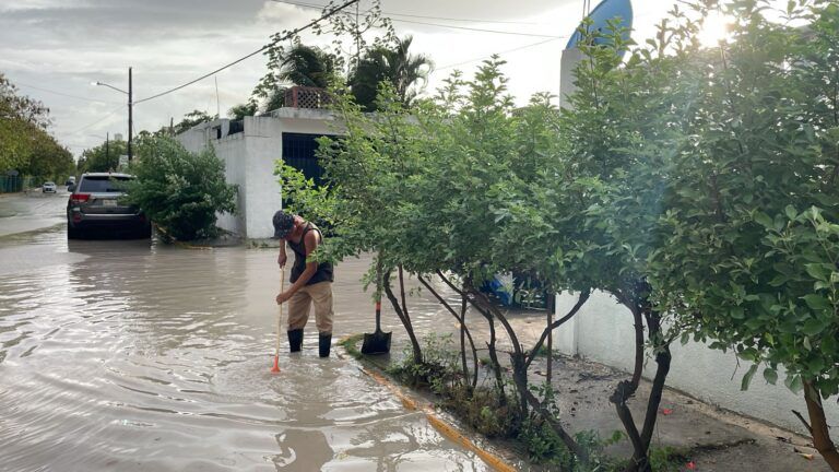 Puerto Morelos no baja la guardia ante las intensas lluvias