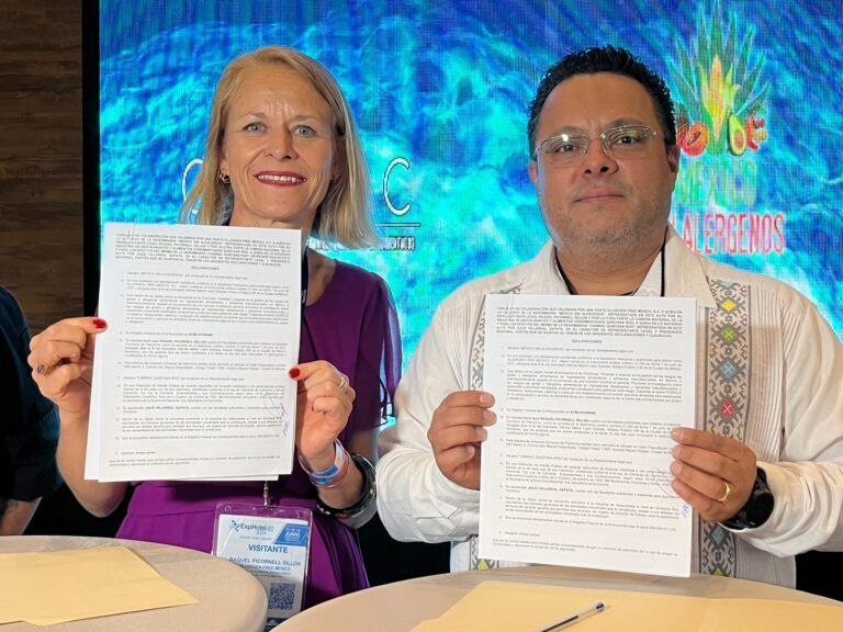 Canirac firma convenio con México que impulsa la elaboración de platillos libres de alérgenos, gluten y origen animal