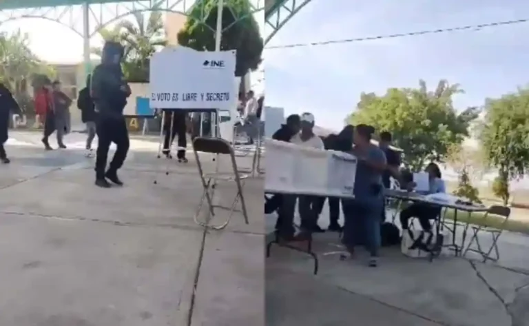 Sujetos armados roban paquetes electorales en Puebla