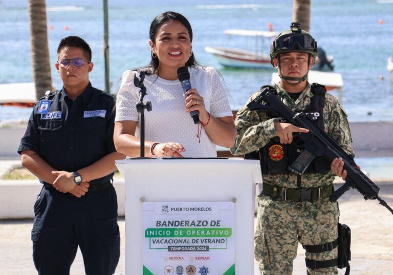 Blanca Merari pone en marcha Operativo Vacacional de Verano, temporada 2024, en Puerto Morelos