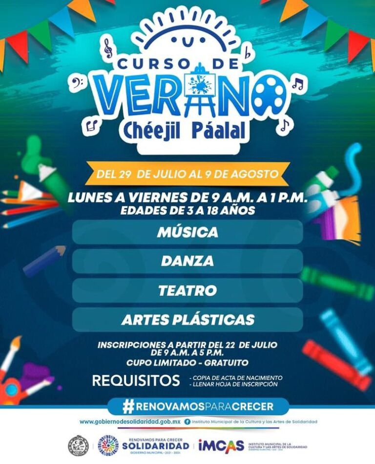 Invitan a curso de verano del Instituto de la Cultura ‘Chéejil Páalal’