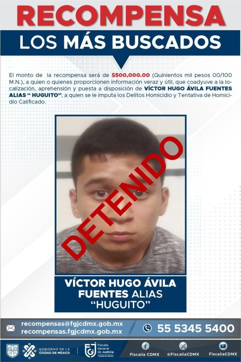Detienen a “El Huguito”, integrante de “La Unión Tepito”, en Cancún