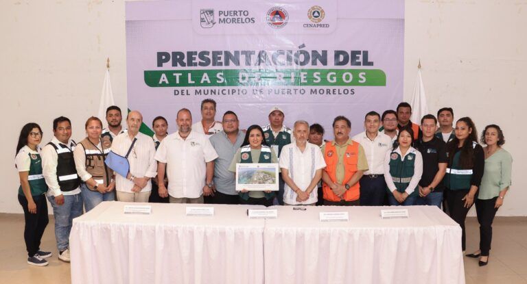 Presenta gobierno de Puerto Morelos su Atlas de Riesgos