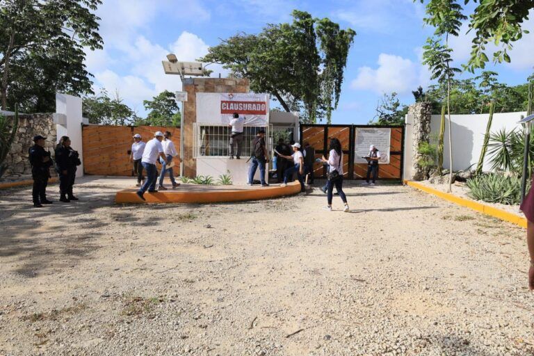 Gobierno de Cancún clausura desarrollo en zona incompatible con el cuidado al medio ambiente