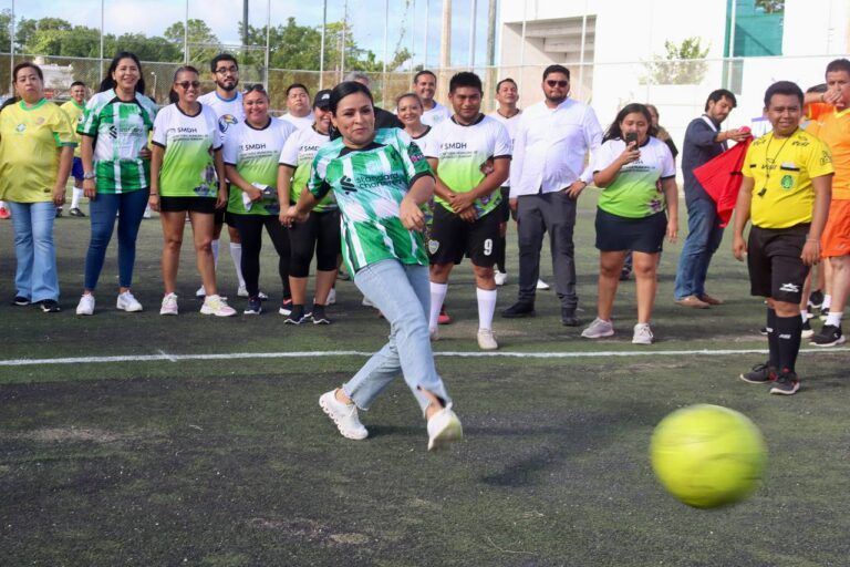 El deporte fomenta un ambiente laboral y social sano, afirma Blanca Merari