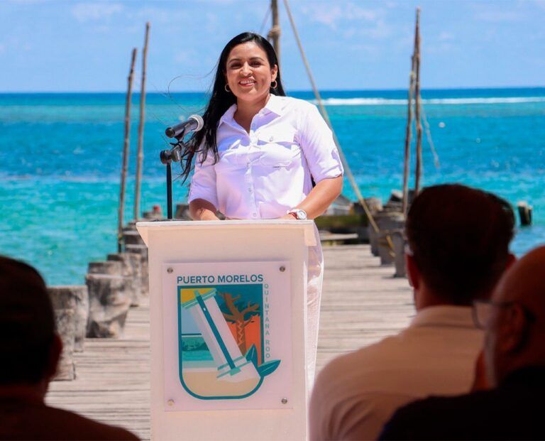 Blanca Merari da inicio a la rehabilitación del muelle de pescadores de Puerto Morelos