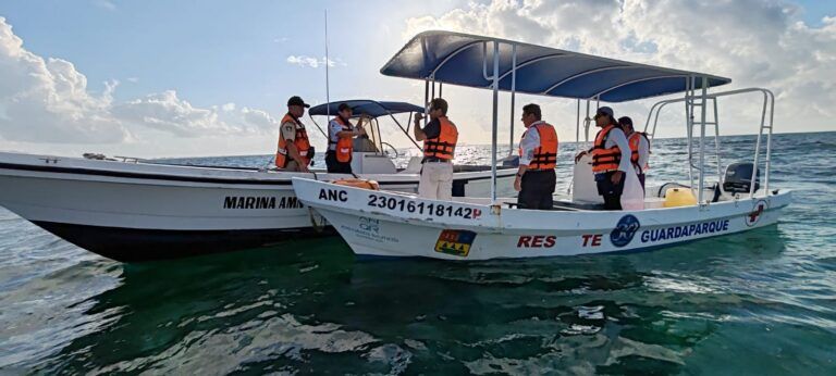 Capitanía de Puerto inspecciona boyado anclado por asociados náuticos en El Meco