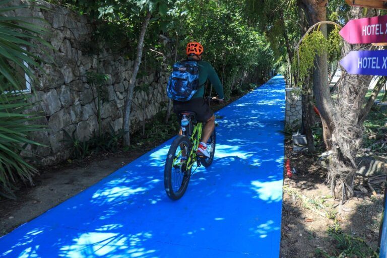 Solidaridad remodela ciclovía