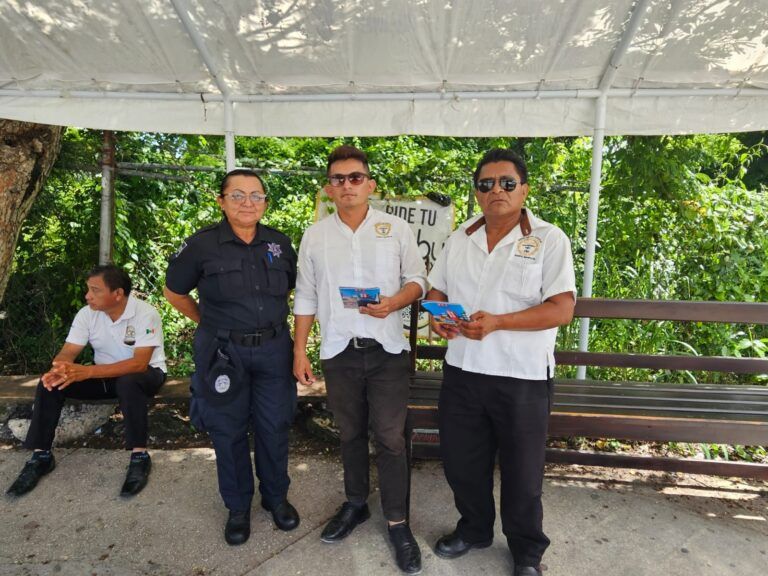 Seguridad Ciudadana de Puerto Morelos realiza acciones contra el acoso sexual