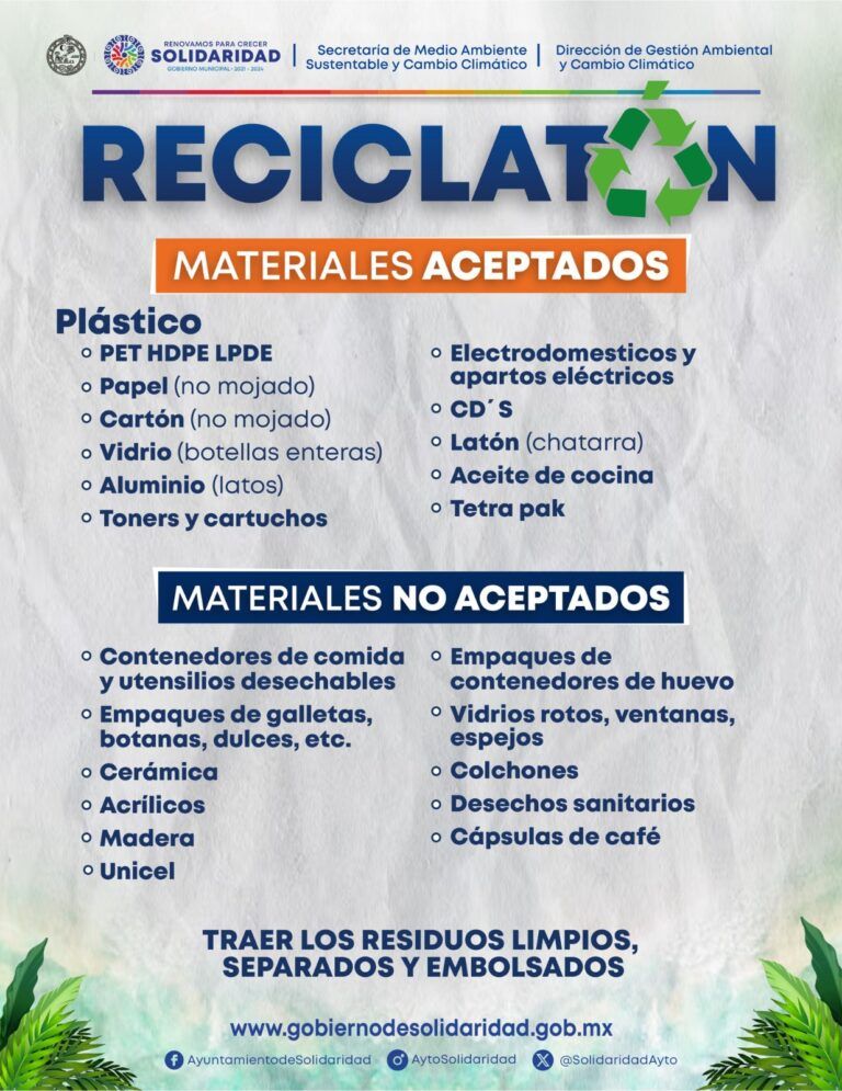 Reciclatón en Solidaridad, un esfuerzo común por el medio ambiente