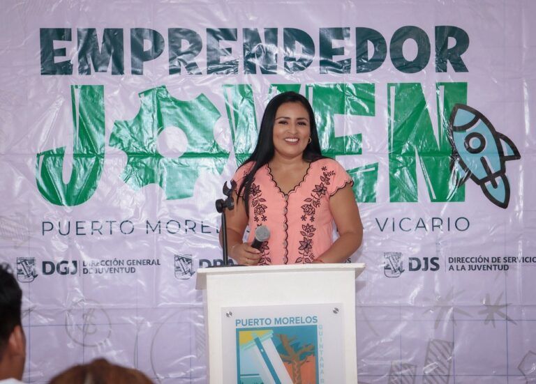 Impulsa Blanca Merari el espíritu emprendedor de los jóvenes de Leona Vicario