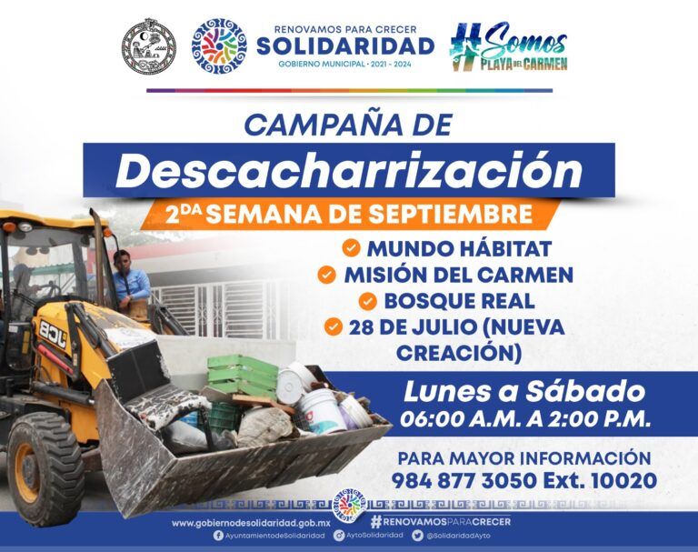 Solidaridad mejora la imagen urbana con el programa de descacharrización
