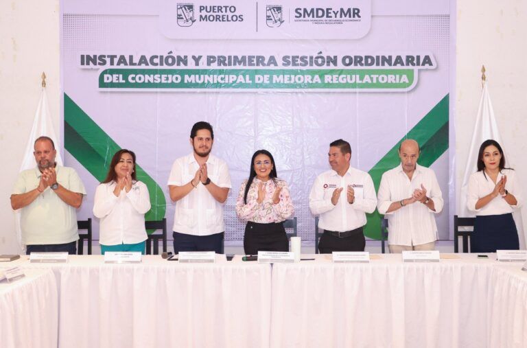 Autoridades de Puerto Morelos instalan el Consejo Municipal de Mejora Regulatoria