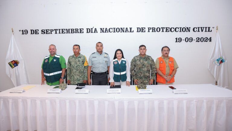 Gobierno de Blanca Merari conmemora el Día Nacional de Protección Civil