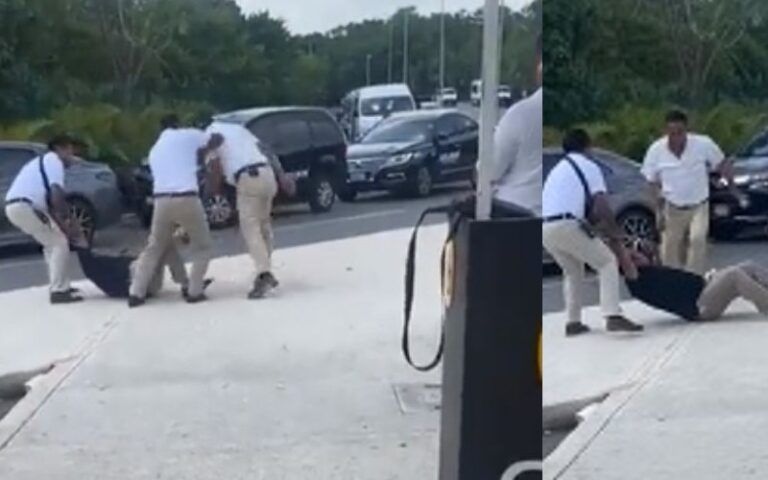 Señalan a transportistas “piratas” del AIC, de estar asaltando a mano armada a trabajadores de las terminales aéreas