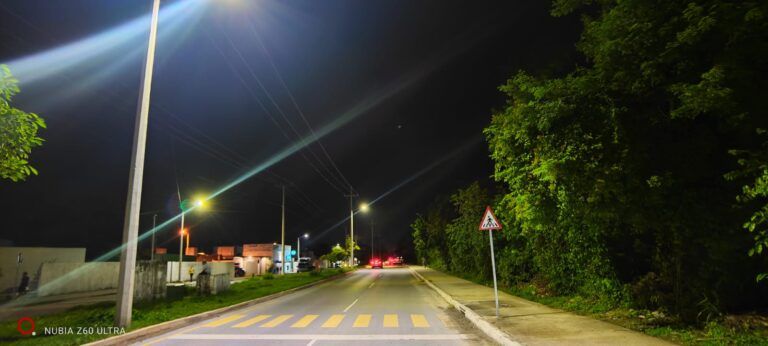 Más y mejor alumbrado público para Puerto Morelos