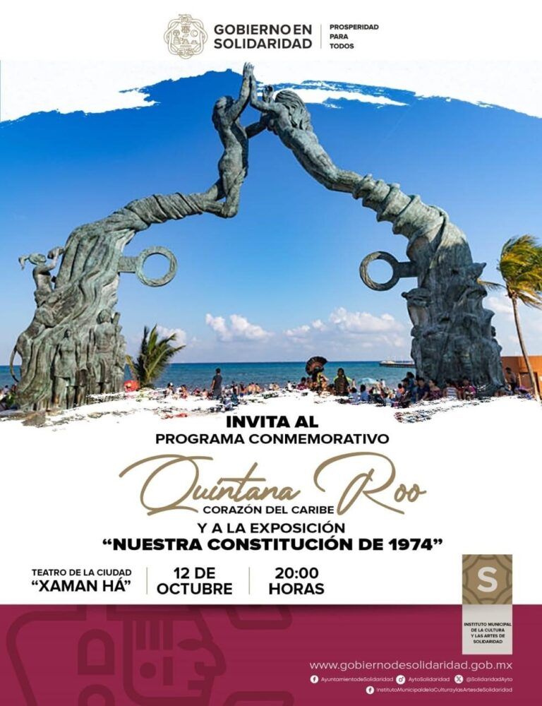 Solidaridad se une a la celebración del 50 aniversario de Quintana Roo