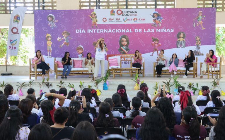 Se compromete Blanca Merari a fincar un futuro próspero para las niñas de Puerto Morelos
