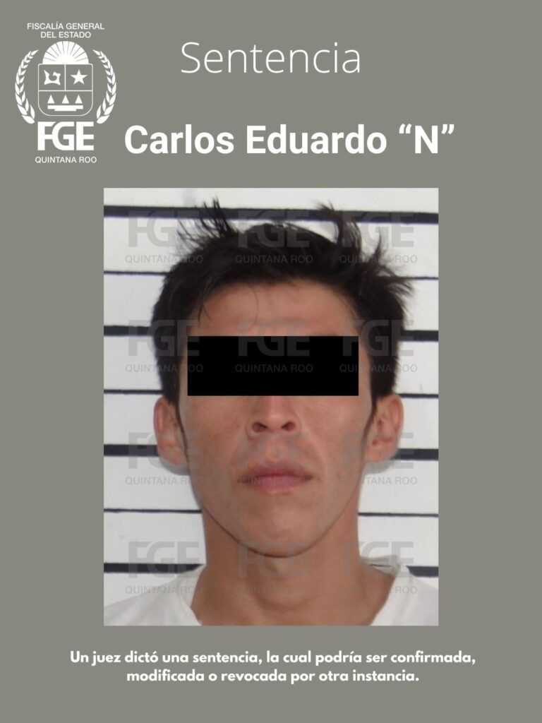FGE obtiene sentencia de 22 años y 6 meses para un sujeto, por extorsión en Solidaridad