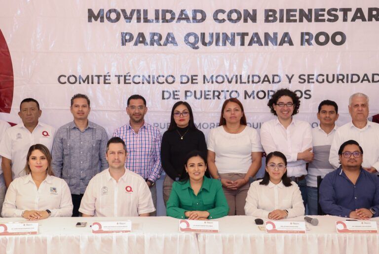 Sesiona Comité Técnico de Movilidad y Seguridad Vial de Puerto Morelos