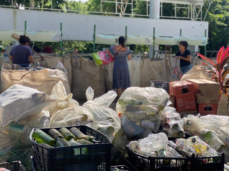 Gran participación ciudadana en jornadas del Reciclatón en Puerto Morelos