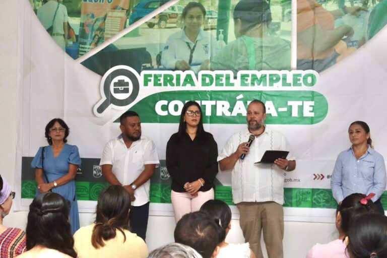 Efectúan Feria del Empleo “Contráta-te” en Puerto Morelos