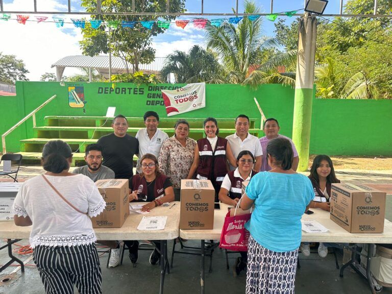 Benefician a familias de Puerto Morelos con programa alimentario