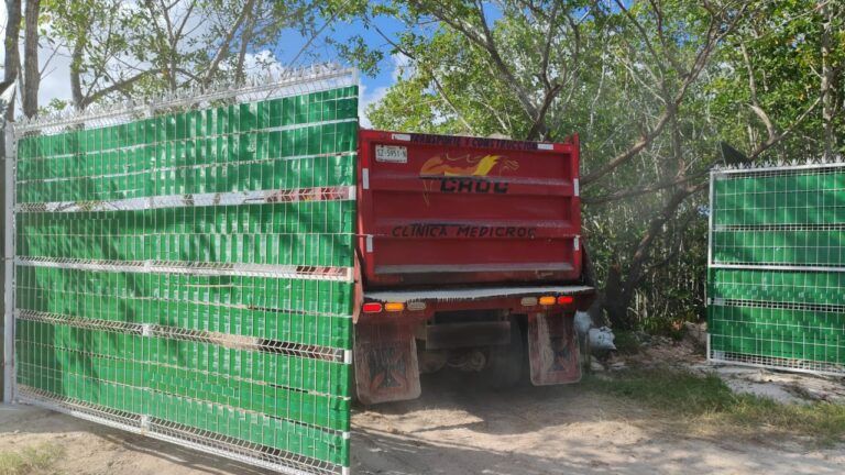 Denuncian activistas que se reanudó relleno de manglar en zona considerada ANP