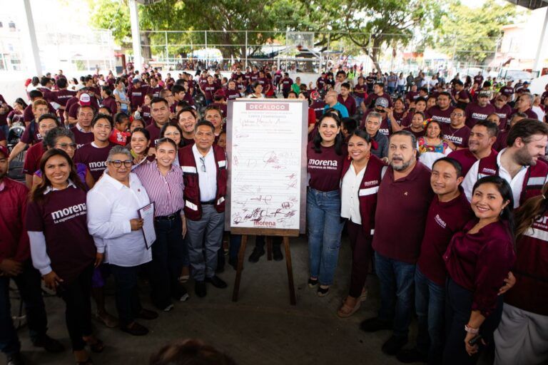 Playa del Carmen refrenda su apoyo y fuerza a Morena