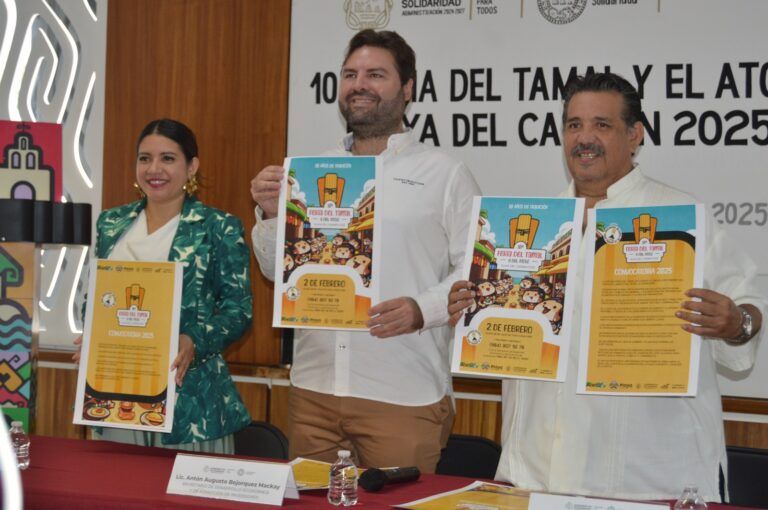 Presentan la “10ª Feria del Tamal y del Atole 2025” en Playa del Carmen