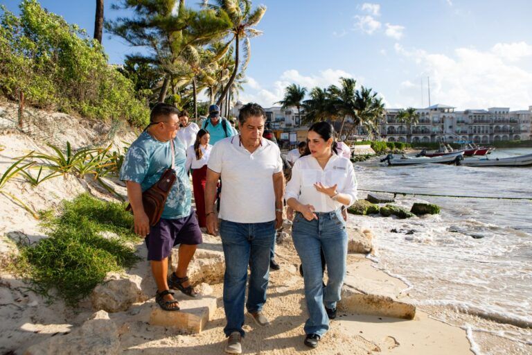 Estefanía Mercado impulsa proyecto integral para la recuperación de playas en Playa del Carmen