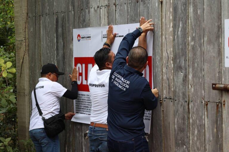 Gobierno de Cancún clausura primer desarrollo residencial irregular del año