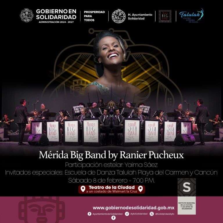 Hoy sábado Mérida Big Band by Ranier Pucheux en el Teatro de la Ciudad