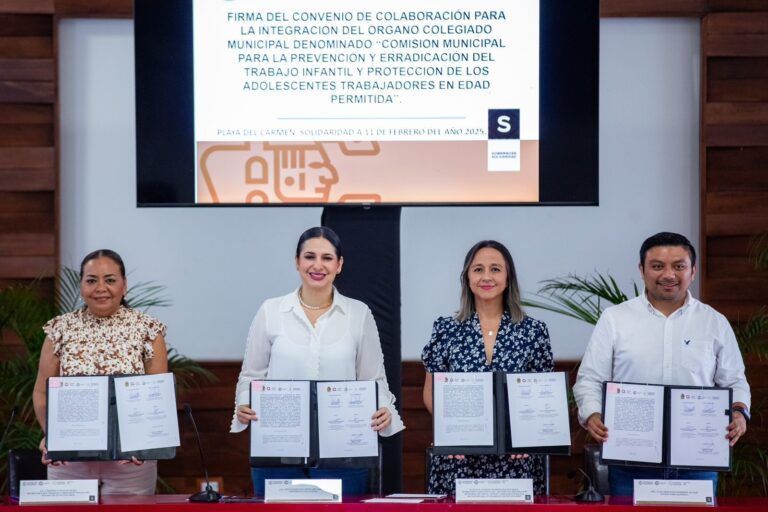 Playa del Carmen suma esfuerzos con el Estado para combatir y erradicar el trabajo infantil