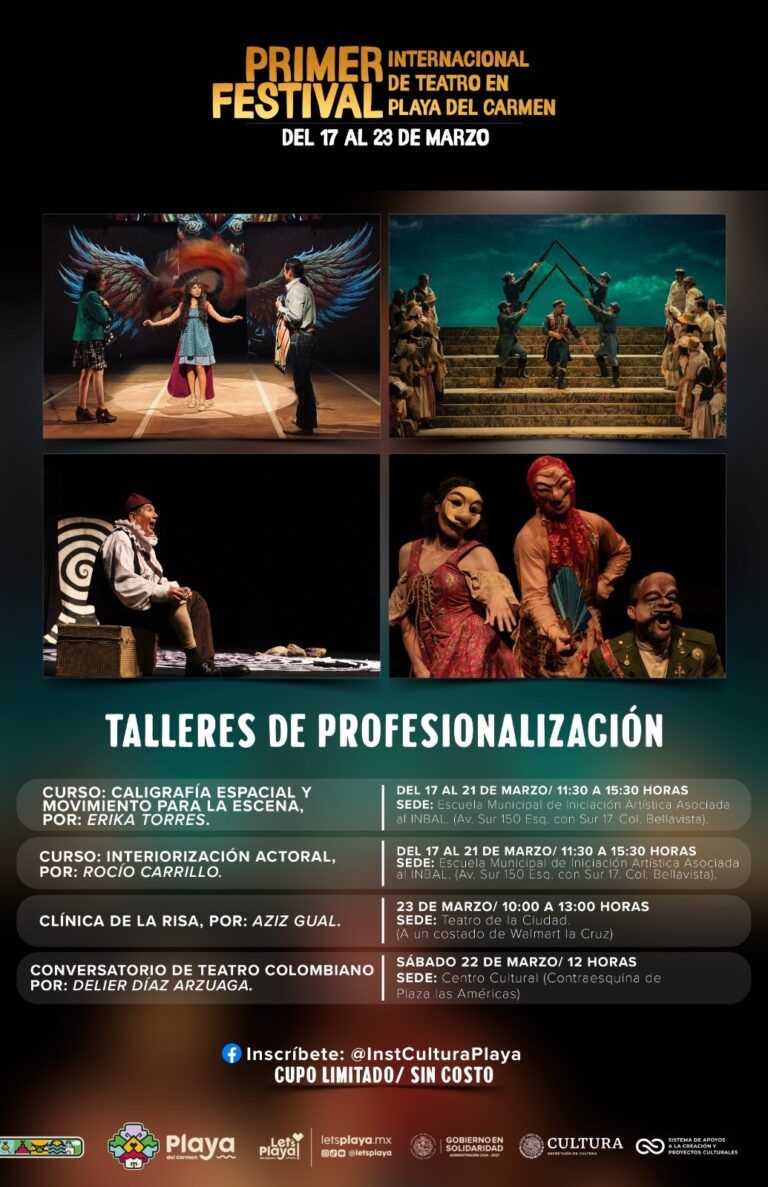 Anuncia IMCAS cursos y talleres en el marco del Festival Internacional de Teatro