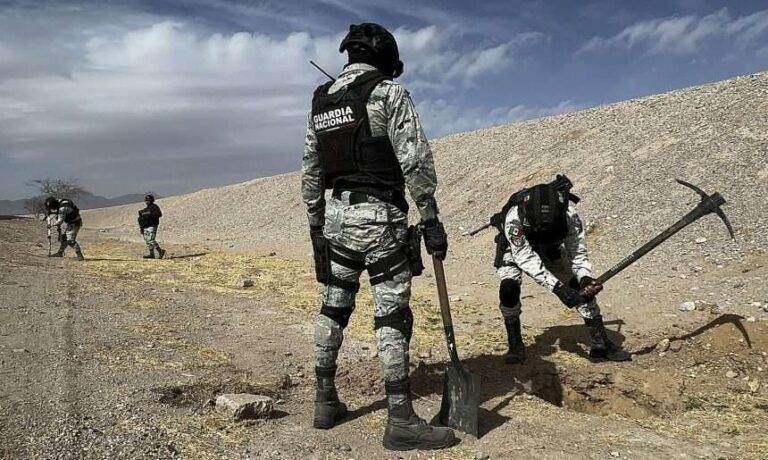 GN excava en la frontera con EEUU en busca de túneles clandestinos