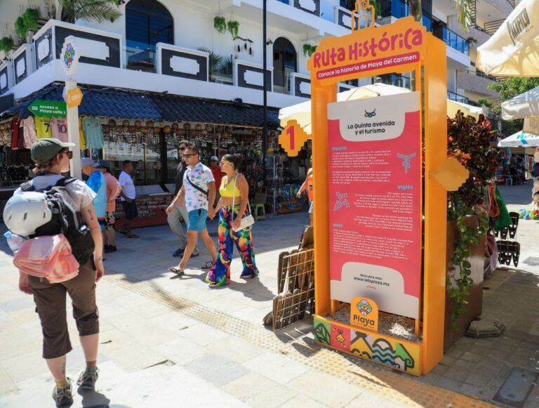 Estefanía Mercado le cambia el rostro a la Quinta Avenida con equipamiento urbano y vistosa señalética