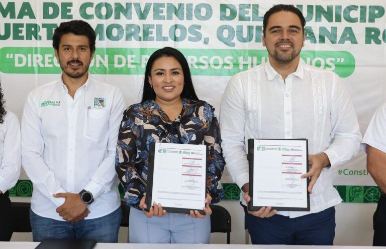 Puerto Morelos y la UT de Cancún formalizan alianza a favor de la educación